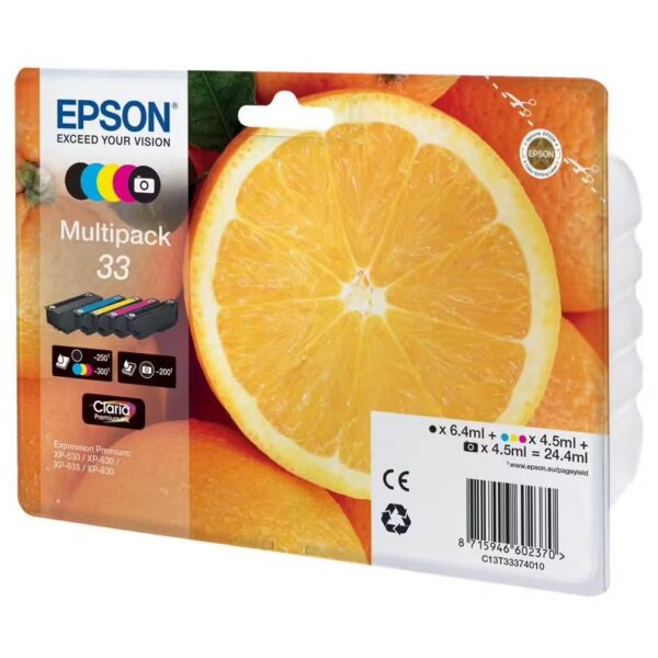 EPSON EPSON 4LB Multipack 5-colours 33 - NEXIUSONE EPSON EPSON 4LB Multipack 5-colours 33