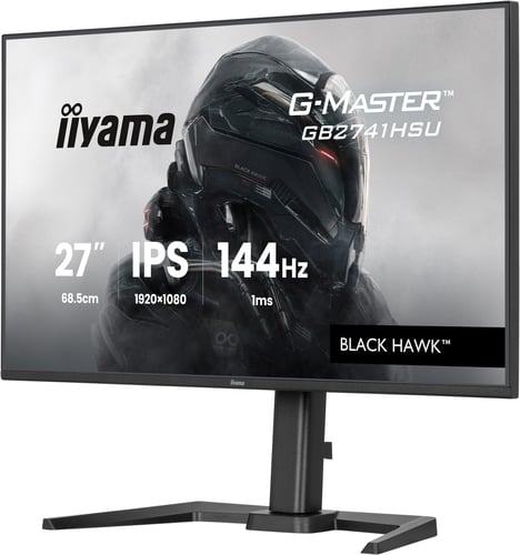 Ecran PC - Gamer - 27 pouces - 144Hz - 1920x1080 - FHD - Plat - 1 ms - FreeSync - Adaptive Sync - LED IPS / PLS - Display Port - HDMI - USB - 16/9 - Noir - écran non tactile - Avec pivot - Compatible VESA - Haut-parleurs intégrés