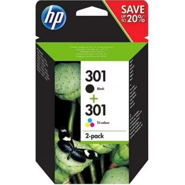 HP HP 301 original Ink cartridge Combo 2-Pack Standard Capacity Black and Colour cartridge