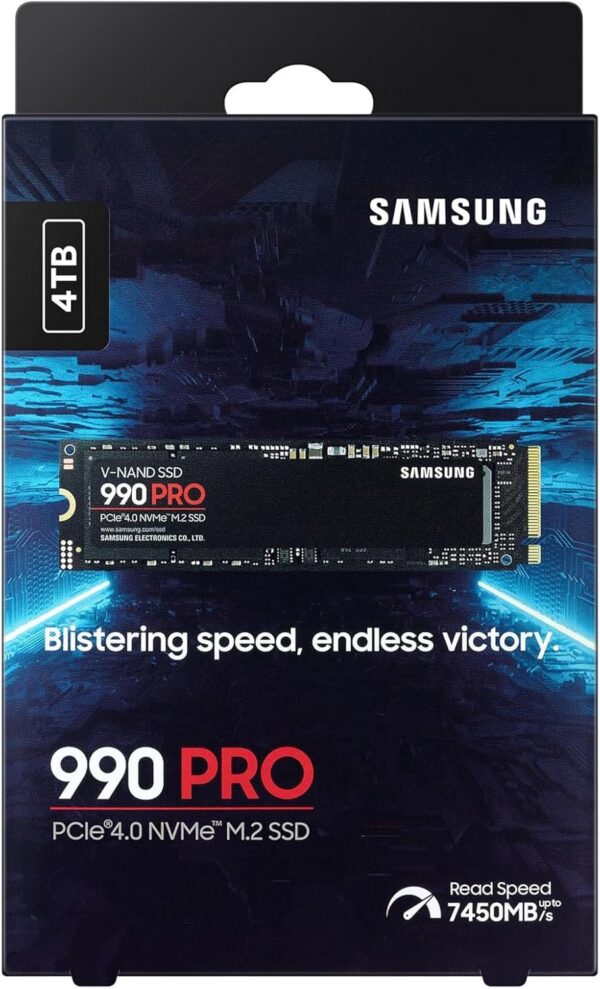 Samsung SSD 990 Pro NVMe M.2 Pcle 4.0, SSD Interne, Capacité 1 To