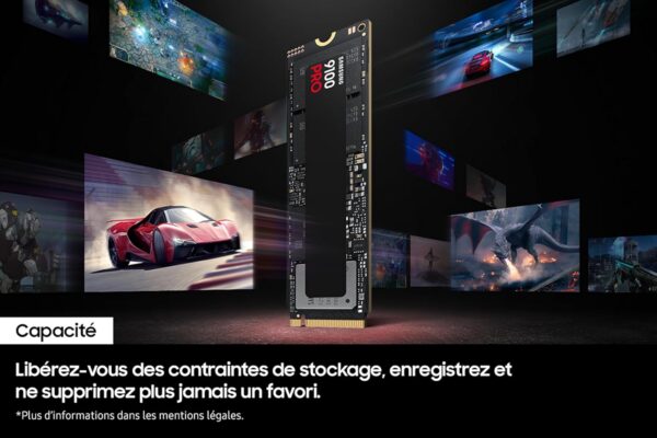 71iQi6O5ivL._AC_SL1500_ Samsung SSD Interne 9100 PRO NVMe M.2 Pcle 5.0, SSD Interne, Capacité 4To