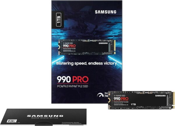 Samsung SSD 990 Pro NVMe M.2 Pcle 4.0, SSD Interne, Capacité 1 To