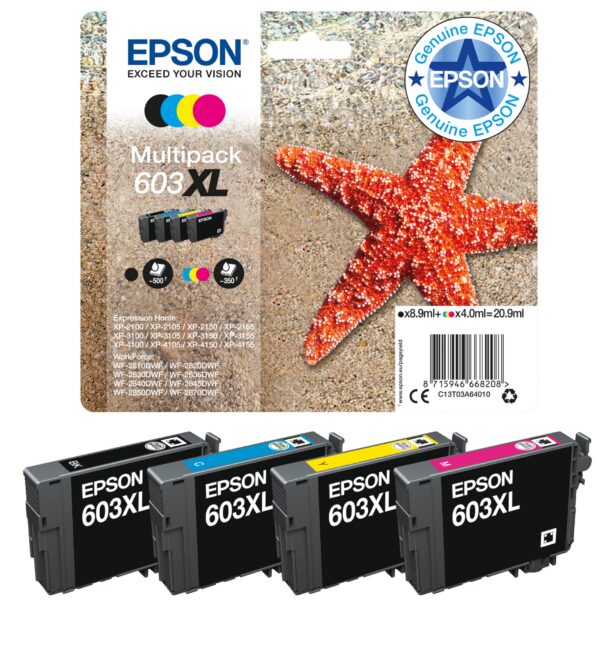 EPSON 1LB Multipack 4-colours 603XL Ink
