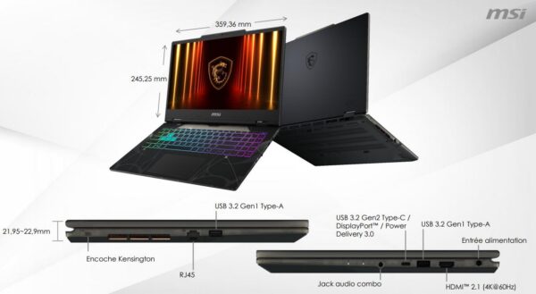 MSI - Cyborg 15.6" FHD 144Hz/C5-210H/5050/16G/512G/FD