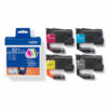 brolc521val-3 BROTHER Pack 4 Cartouches Encre LC521VAL N,C,M,Y 4x500 pages