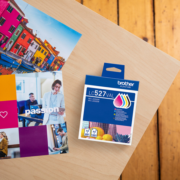 BROTHER Pack 4 Cartouches Encre LC527VAL N,C,M,Y 1x1300+3x900 pages