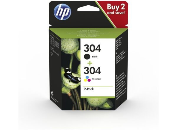 HP INC. HP 304 2-Pack Black/Tri-color Ink - NEXIUSONE HP INC. HP 304 2-Pack Black/Tri-color Ink
