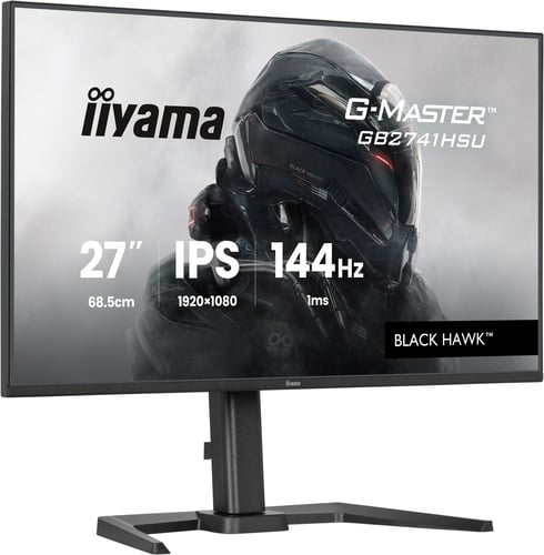 Ecran PC - Gamer - 27 pouces - 144Hz - 1920x1080 - FHD - Plat - 1 ms - FreeSync - Adaptive Sync - LED IPS / PLS - Display Port - HDMI - USB - 16/9 - Noir - écran non tactile - Avec pivot - Compatible VESA - Haut-parleurs intégrés