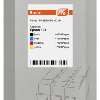 PRINDO PRINDO EPSON 104 Multipack 5-colours Compatible (PRINDO)