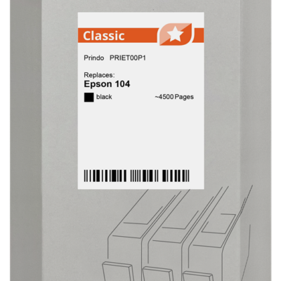 PRINDO PRINDO EPSON 104 Black Compatible (PRINDO)