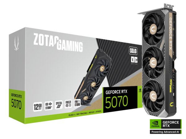 ZOTAC ZOTAC GAMING RTX 5070 SOLID OC 12Go - NEXIUSONE ZOTAC ZOTAC GAMING RTX 5070 SOLID OC 12Go