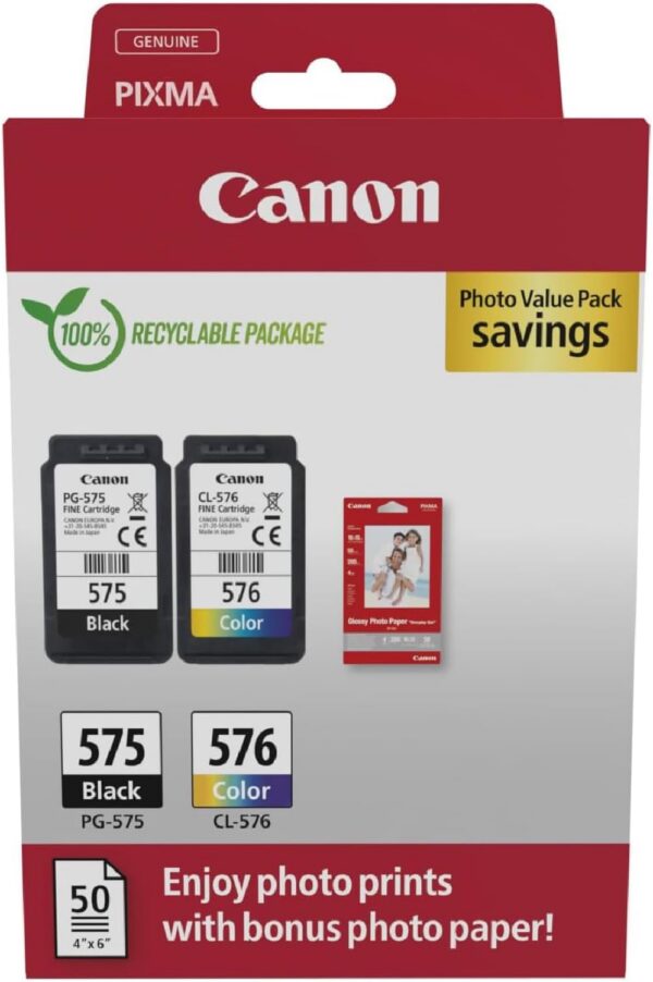 Canon PG-575 + CL-576 Value Pack