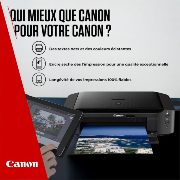 Canon PG-575+CL-576 Noir(e) / Plusieurs couleurs / Blanc Value Pack + 10x15 cm Fotopapier 50 Blatt