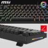 Clavier Gamer mécanique (Red Switch) MSI Forge GK320 RGB (Noir)