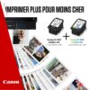 Canon PG-575+CL-576 Noir(e) / Plusieurs couleurs / Blanc Value Pack + 10x15 cm Fotopapier 50 Blatt