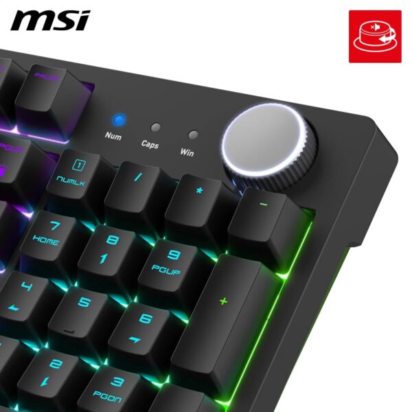 Clavier Gamer mécanique (Red Switch) MSI Forge GK320 RGB (Noir)