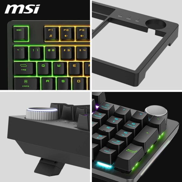 Clavier Gamer mécanique (Red Switch) MSI Forge GK320 RGB (Noir)