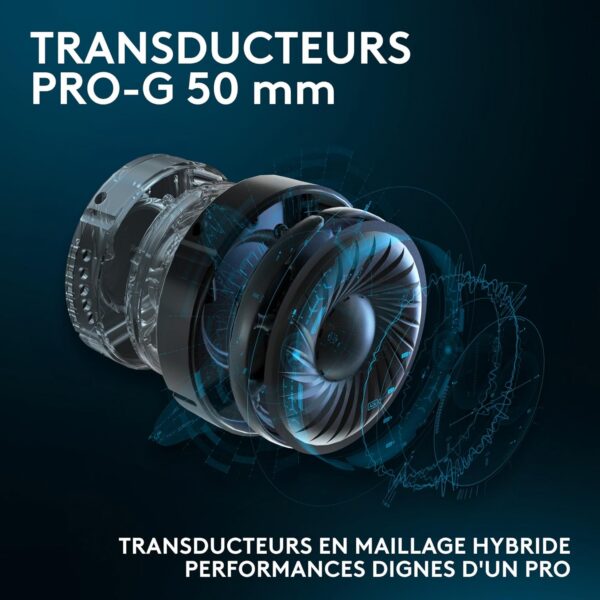 Logitech Logitech - Logitech G Pro X Gaming Headset Noir