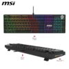 Clavier Gamer mécanique (Red Switch) MSI Forge GK320 RGB (Noir)