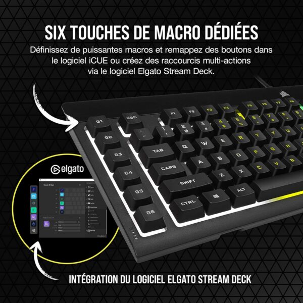 Corsair - Clavier Gamer Corsair K55 Pro RGB (Noir)