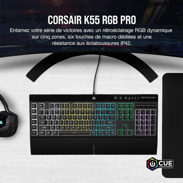 Corsair - Clavier Gamer Corsair K55 Pro RGB (Noir)