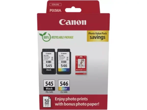 Canon Canon Pack Encre & Papier PG-545 / CL-546
