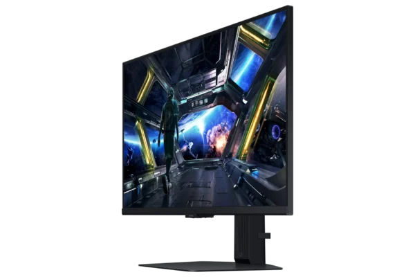 Ecran 27'' Samsung Gaming ODYSSEY G7 Noir IPS 144Hz 1ms 3840X2160 350 cd/m² 2xHDMI DP 2xUSB LAN HPs Smart TV Pied reglable en hauteur Inclinable Pivotable