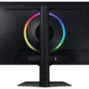 Ecran 27'' Samsung Gaming ODYSSEY G7 Noir IPS 144Hz 1ms 3840X2160 350 cd/m² 2xHDMI DP 2xUSB LAN HPs Smart TV Pied reglable en hauteur Inclinable Pivotable