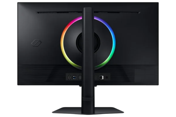 Ecran 27'' Samsung Gaming ODYSSEY G7 Noir IPS 144Hz 1ms 3840X2160 350 cd/m² 2xHDMI DP 2xUSB LAN HPs Smart TV Pied reglable en hauteur Inclinable Pivotable