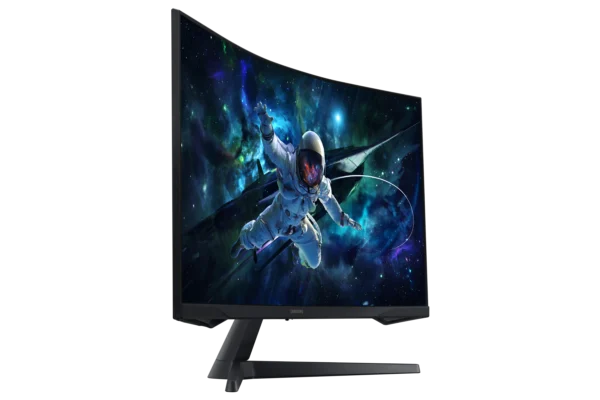 Ecran 32'' Samsung Gaming Odyssey G55C Noir QHD 2560x1440 165Hz Incurvé 1000R 1ms VA 300cd/m² 2500:1 HDR10 HDMI Displayport Pied Ajustable en Inclinaison