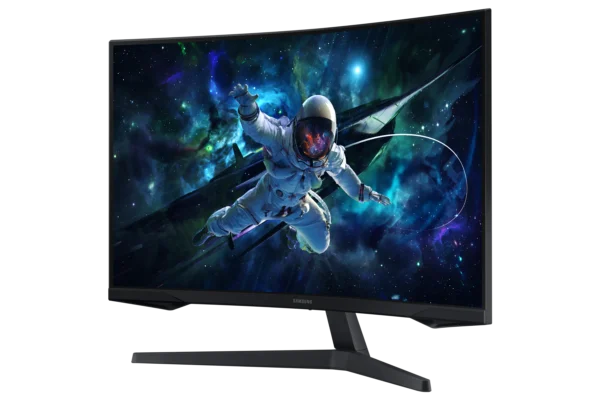 Ecran 32'' Samsung Gaming Odyssey G55C Noir QHD 2560x1440 165Hz Incurvé 1000R 1ms VA 300cd/m² 2500:1 HDR10 HDMI Displayport Pied Ajustable en Inclinaison