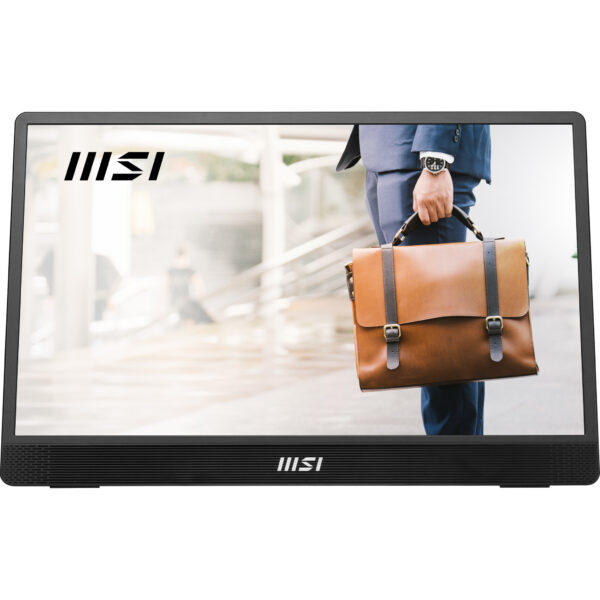 3893608ade93e047b3a5223299ee9177 MSI Pro MP161 E2 Moniteur portable Noir 39,6 cm (15.6") LED 1920 x 1080 pixels