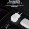 Belkin BoostCharge Chargeur USB-C Rapide Cubic, Prise