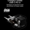 Belkin BoostCharge Chargeur USB-C Rapide Cubic, Prise