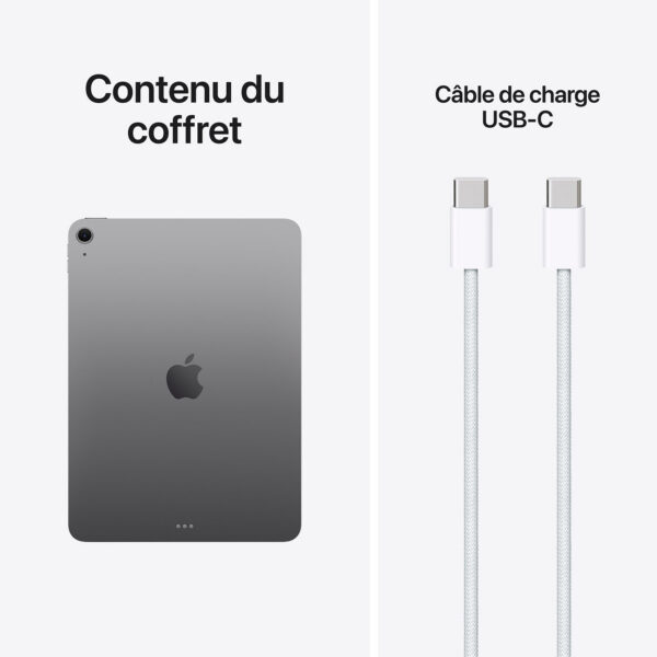 Apple iPad Air M4 11 pouces Wi-Fi 128 Go Gris Sidéral
