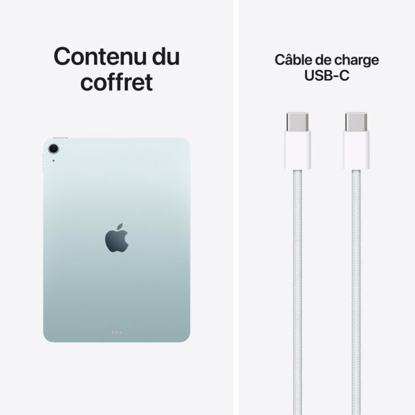 Apple iPad Air M4 11 pouces Wi-Fi 128 Go 2026 Bleu