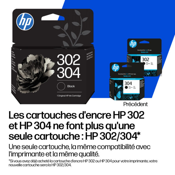 131c685fbef9ce43ef77b24bcf423ee0d6710550 HP 302/304 Combo Noir/Trois couleurs - Pack de 2