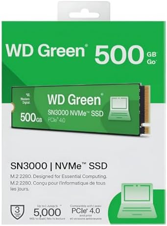 41e7vwWjoyL._AC_ WD Green SN3000 WDS500G4G0E SSD NVMe 500 Go