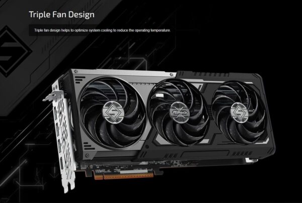 Carte graphique Radeon RX 9070 XT Steel Legend Dark
