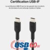 Belkin BoostCharge câble USB-C vers USB-C 1 m noir