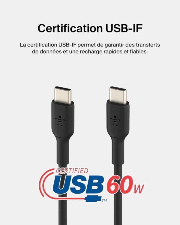 Belkin BoostCharge câble USB-C vers USB-C 1 m noir