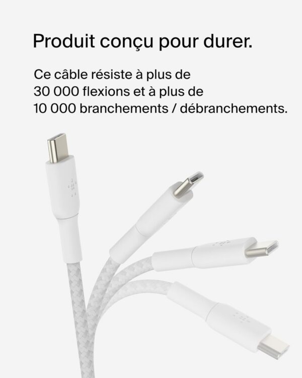 Belkin BoostCharge CAB004bt1MWH câble USB-C vers USB-C