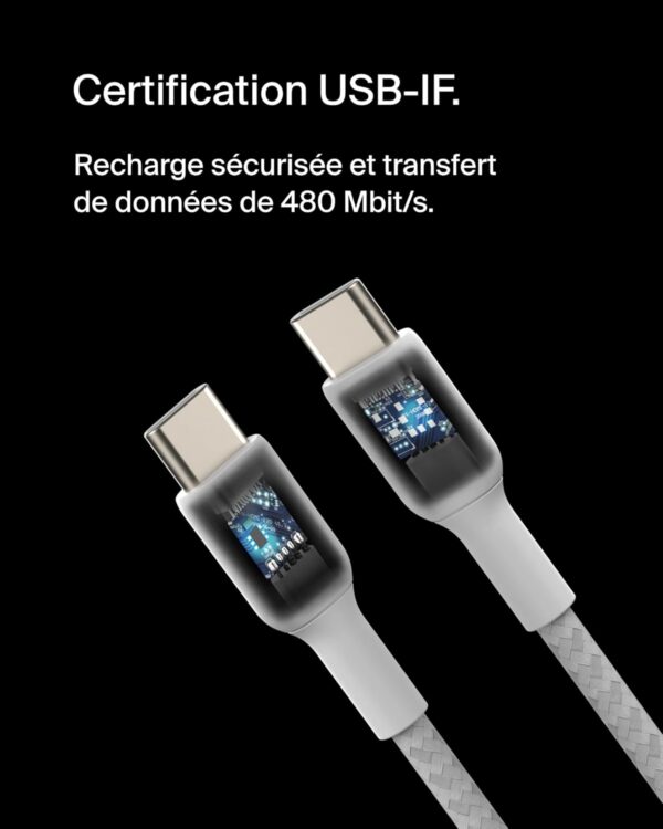 Belkin BoostCharge CAB004bt1MWH câble USB-C vers USB-C