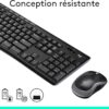 Ensemble clavier et souris sans fil MK270