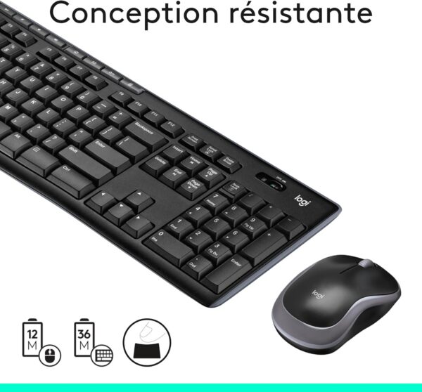 Ensemble clavier et souris sans fil MK270