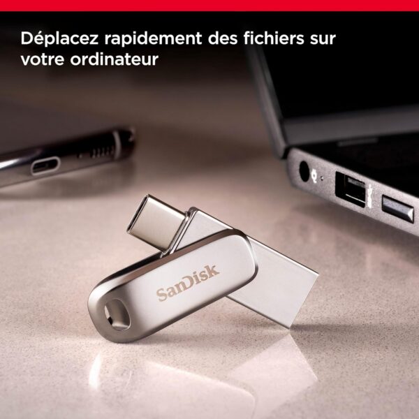 SanDisk Ultra Dual Drive Luxe 128 Go USB-C / USB-A