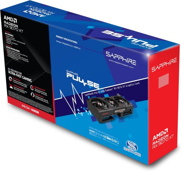 Sapphire Pulse AMD Radeon RX 9070 XT Gaming 16GB