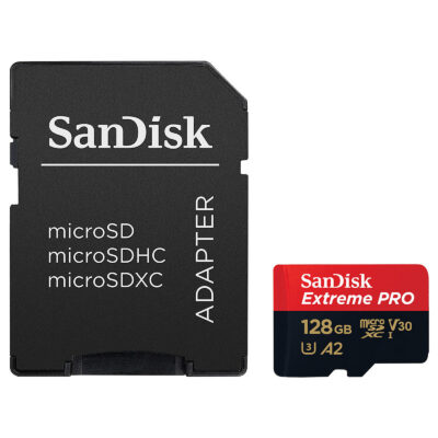 Sandisk Extreme PRO microSDXC UHS-I U3 128 Go