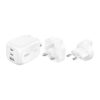 Belkin Chargeur Secteur 100W 2x USB-C + 1x USB-A + Kit adaptateur de voyage - NEXIUSONE Belkin Chargeur Secteur 100W 2x USB-C + 1x USB-A + Kit adaptateur de voyage